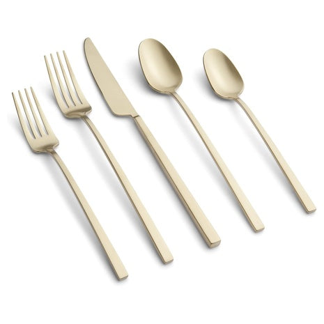 20-Piece Cambridge Silversmiths Damaris Champagne Satin Flatware Set