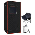 Full-Size Portable Sauna with Steamer & Chair