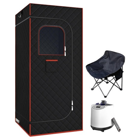 Full-Size Portable Sauna with Steamer & Chair