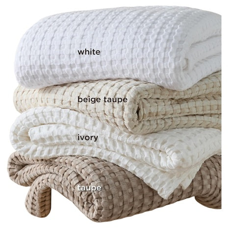 Bedsure Queen Size Cooling Waffle Lightweight & Breathable Blanket
