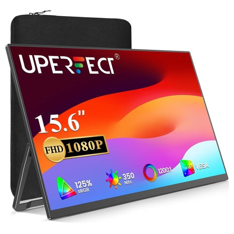 15.6" UPERFECT 1080p Ultra Slim Portable Monitor w/ Protective Sleeve