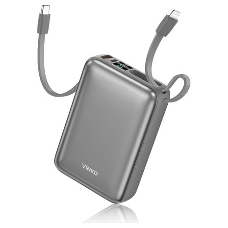 20000mAh 22.5W Portable Charger with Built in Cable