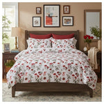 Nayoroom Queen Size Vintage Floral Comforter Set