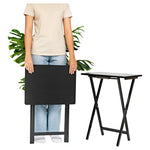 2-Set Mainstays Modern Indoor Folding Tray Table Set (4 Colors)