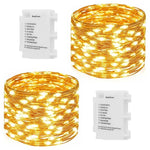 2-Pack Waterproof LED Fairy String Lights