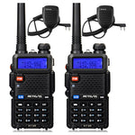 2-Pack Retevis Long-Range Walkie Talkies with Shoulder Mic