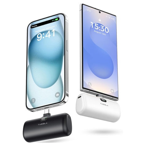 2-Pack 5,000mAh Mini USB-C Portable Chargers