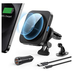 ESR 15W MagSafe Air Vent Car Mount Charger W/ 36W QC 3.0 Car Adapter