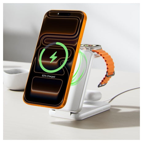 IVANKY 15W Fast 3-in-1 Foldable MagSafe Magnetic Wireless Charging Station