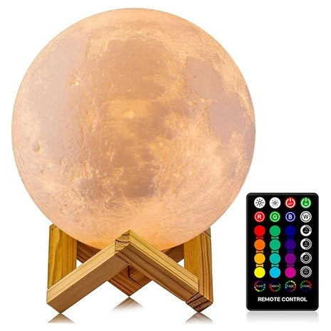 16 Color LED Moon Lamp