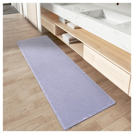 24" X 60" Upgraded Non Slip Waffle Runner Rug With Tassels