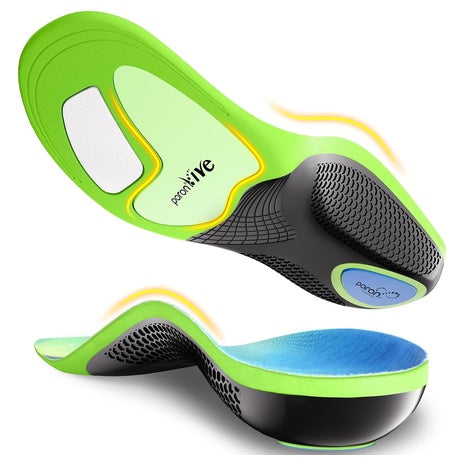 Unisex 240lbs Heavy Duty Arch Support Plantar Fasciitis Insoles