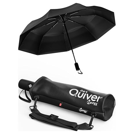 Repel Windproof Travel Umbrella with Carrying Sling