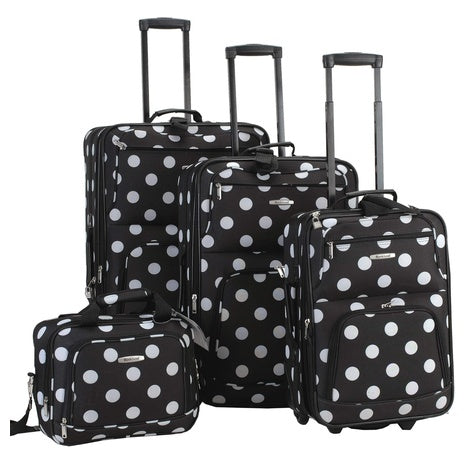 4 Piece Rockland Softside Luggage Set