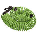 50ft Orbit Coil Garden Hose With Nozzle