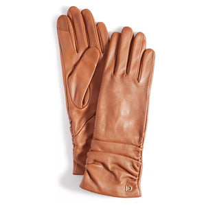Cole Haan Women's Ruched Leather Gloves