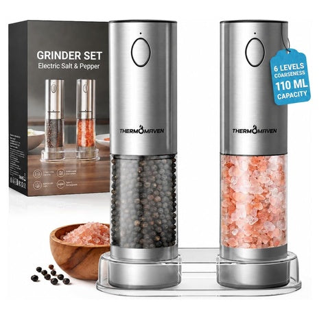 ThermoMaven Electric Salt & Pepper Grinder Set