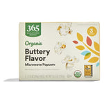 Organic Buttery Flavor Microwave Popcorn (OU-D, 10.5 oz)