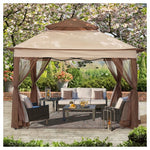 13x13 Steel Patio Gazebo with Netting