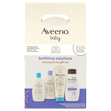 4-Piece Aveeno Baby Bathtime Solutions Mommy & Me Gift Set