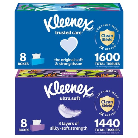 24 Boxes Of Kleenex Tissues