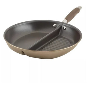 12.5" Anolon Advanced Home Hard Anodized Nonstick Divided Grill and Griddle Skillet
