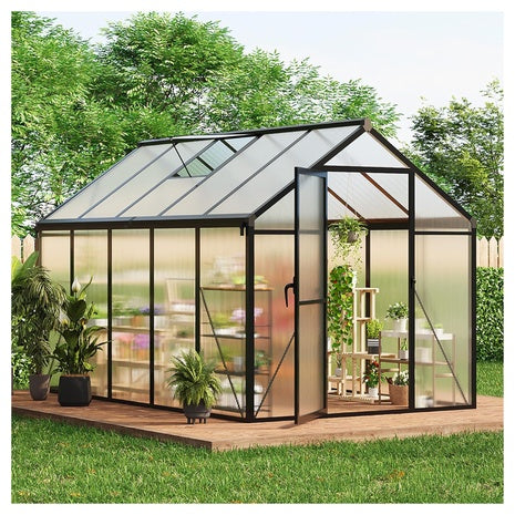 Idealhouse 6ft X10ft Large Walk In Greenhouse With Enhanced Aluminum Frame
