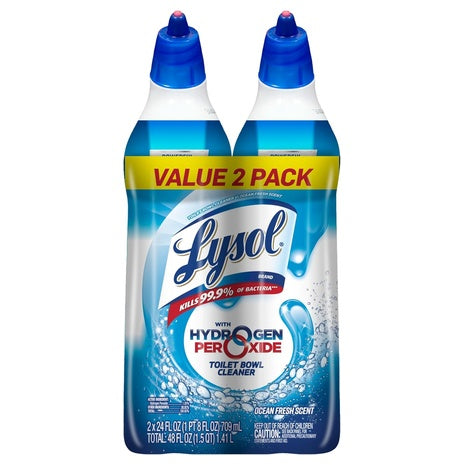 2 Lysol Hydrogen Peroxide Toilet Bowl Cleaner Gel