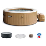 Intex PureSpa 4-Person Bubble Massage Spa with 120 Jets & Cover
