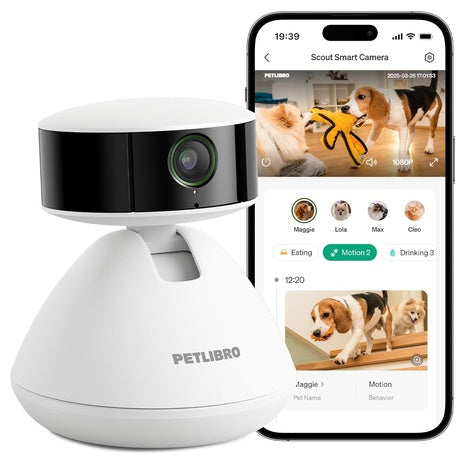 Petlibro AI-Powered 1080p Indoor Pet Security Camera With Phone App