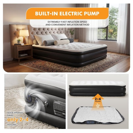 16'' Twin Mattress With Built-in Pump