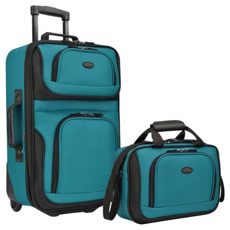 2-Piece U.S. Traveler Rio Expandable Softside Carry On Luggage Set