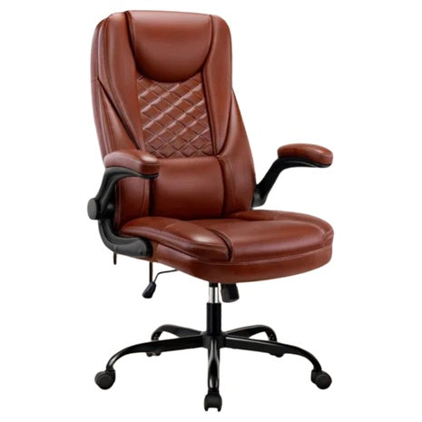 Inbox Zero Ergonomic Executive Chair With Flip-up Armrests