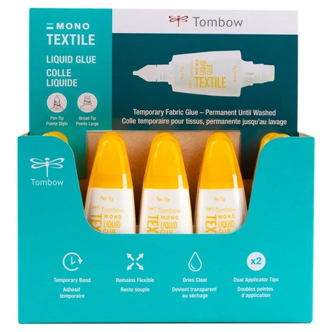 10-Pack Tombow Mono Textile Liquid Glue
