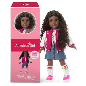 American Girl 18″ Doll with Curly Dark-Brown Hair & Hazel Eyes