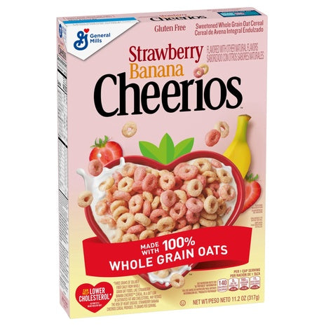 Strawberry Banana Cheerios Breakfast Cereal