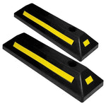 2-Pack Zone Tech Heavy Duty Rubber Parking Guide