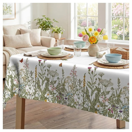 Spring Floral Tablecloth