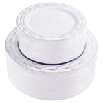 100 Colosus Disposable Silver Plastic Plates