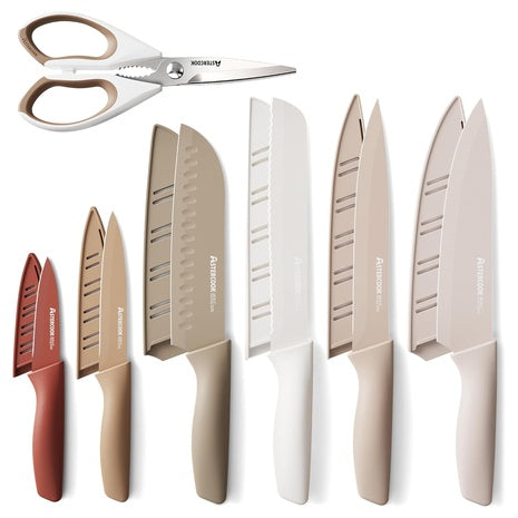 Astercook 13 Pieces Kitchen Knives Set