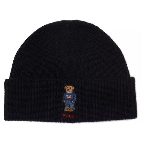 Polo Ralph Lauren Men's Solid Flag Bear Beanie