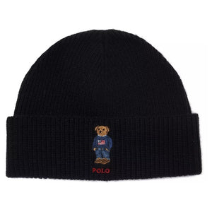 Polo Ralph Lauren Men's Solid Flag Bear Beanie