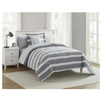 10 Piece Stripe Bed in a Bag Comforter Sets