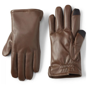 Men's Cashtouch Lined Faux Leather Glove