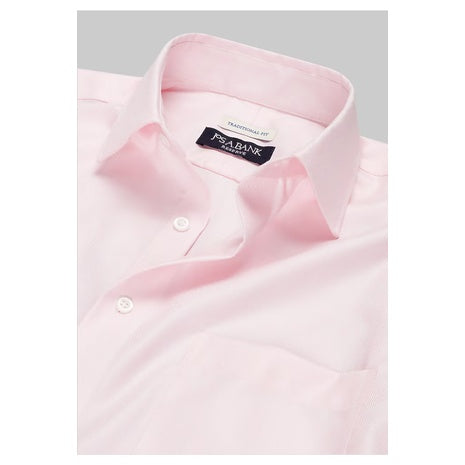 Reserve Collection Traditional Fit Spread Collar Herringbone Dress Shirt