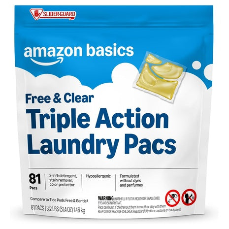 81 Amazon Basics Laundry Detergent Pacs