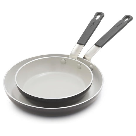 2-Piece GreenPan X Bobby Flay 8" & 10" Nonstick Frying Pan Skillet Set