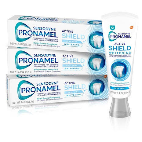 3-Pack Sensodyne Pronamel Active Shield Whitening Enamel Toothpaste