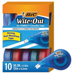 10 BIC Wite-Out Correction Tape Rolls