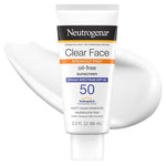 3.0 Fl oz Neutrogena Clear Face Liquid Lotion Sunscreen With SPF 50